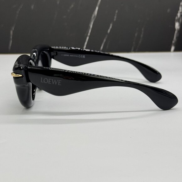 NEW LOEWE LW40118I 01A WOMEN SUNGLASSES BLACK LOEWE EYEWEAR - Picture 7 of 12